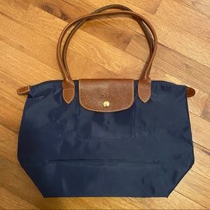 NWOT Longchamp Le Pliage Small Tote | Navy
